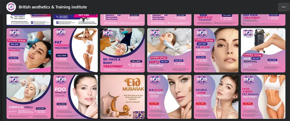 Website Technical Seo &Amp; Maintenance Package 15 British Aesthetics Facebook Posts
