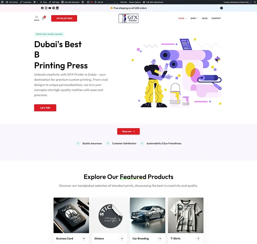 Website Technical Seo &Amp; Maintenance Package 9 Gfx Printer Home Page