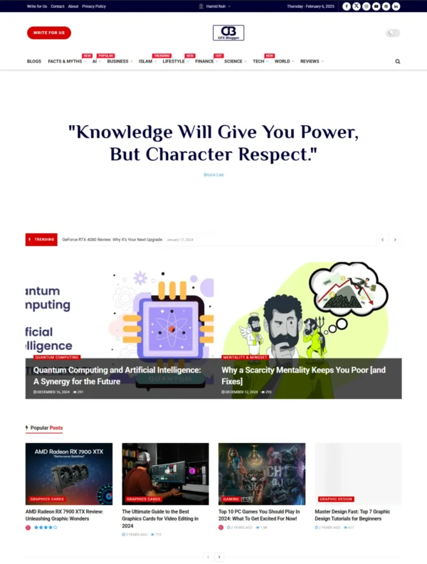 GFXBlogger.com WordPress Website Development GFXBlogger.com WordPress Website Development