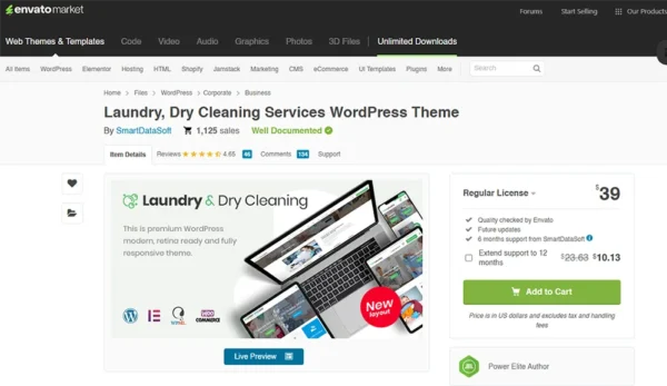 Premium Laundry Theme Premium Laundry Theme