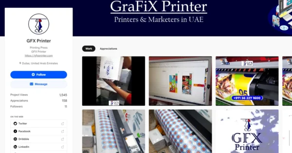 Behance Account of GFX Printer Behance Account of GFX Printer