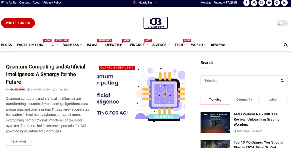 Wordpress Website Development Services 9 Screenshot Of Gfx Blogger Blogs