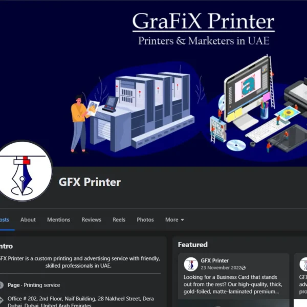 Social Media Handling of GFX Printer Social Media Handling of GFX Printer