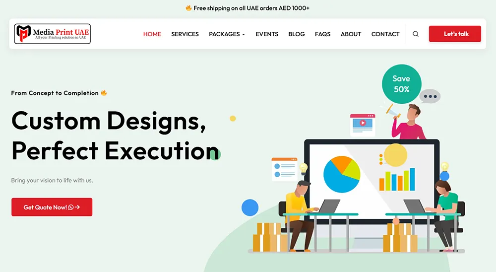 Website Technical Seo &Amp; Maintenance Package 7 Media Print Uae - Home Page